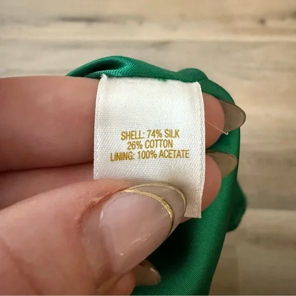 Kate Spade emerald green silk strapless cocktail dress - size 4 (Small) - Picture 7 of 7